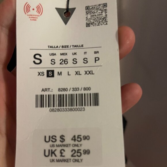 Zara - Black Stretch Peplum Top - NWT - Picture 4 of 4